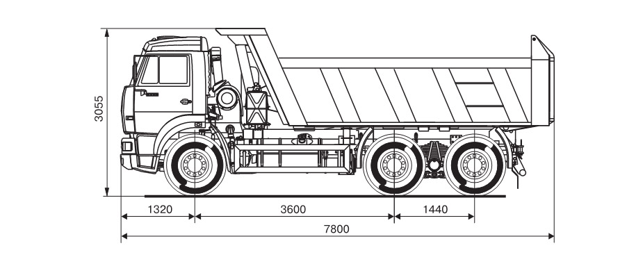 схема самосвала камаз 6520-61