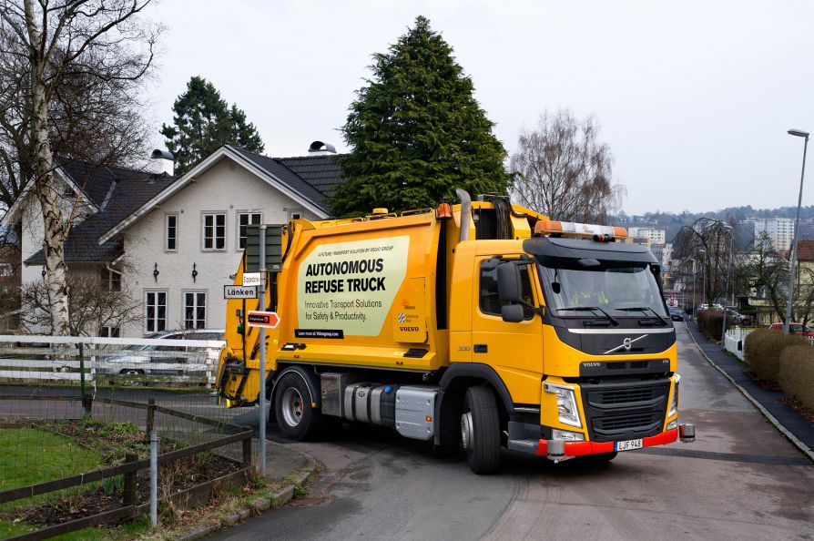 Volvo тестирует автономные мусоровозы