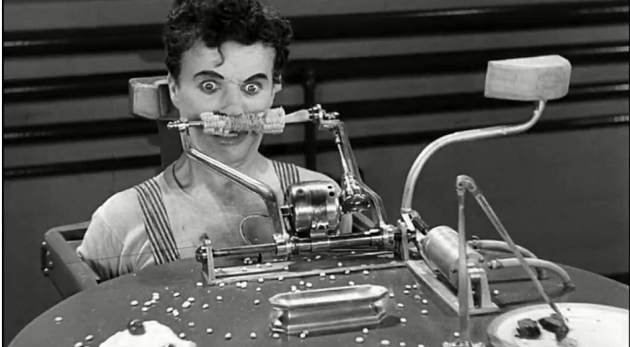 Чарли Чаплин в фильме  Modern Times