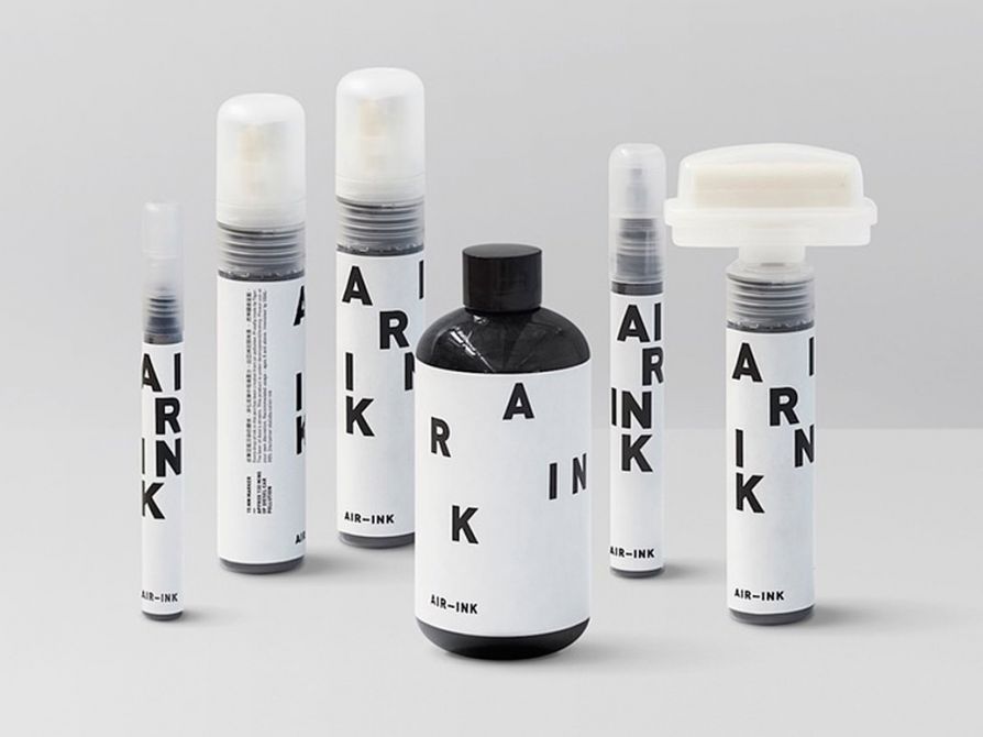 Краски Air-Ink сделанные их выхлопных газов