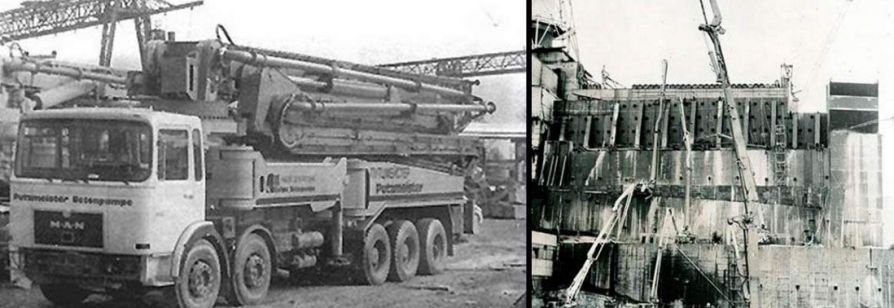 Бетононасосы на ЧАЭС 1986 год