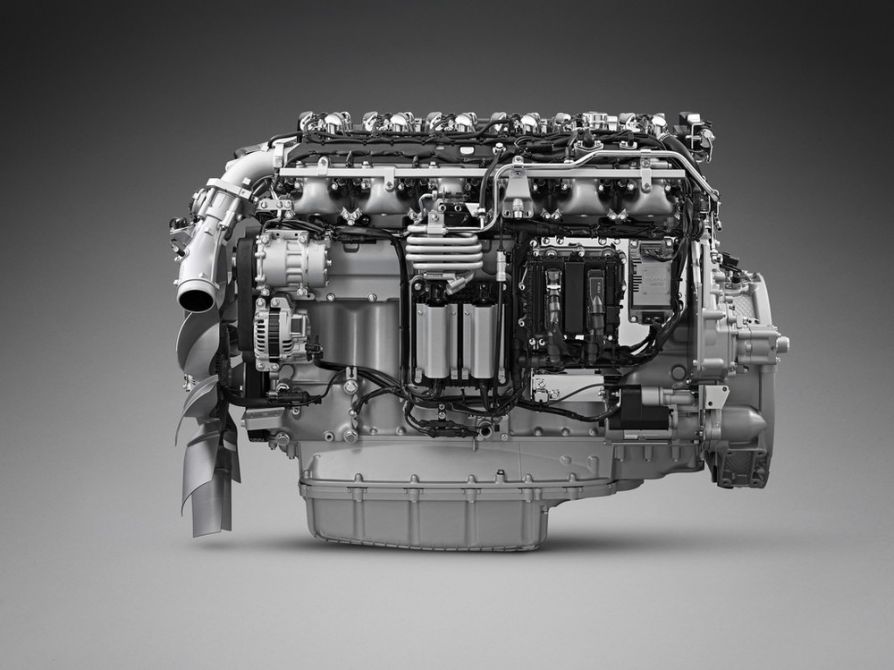 Новый газовый двигатель Scania OC13 