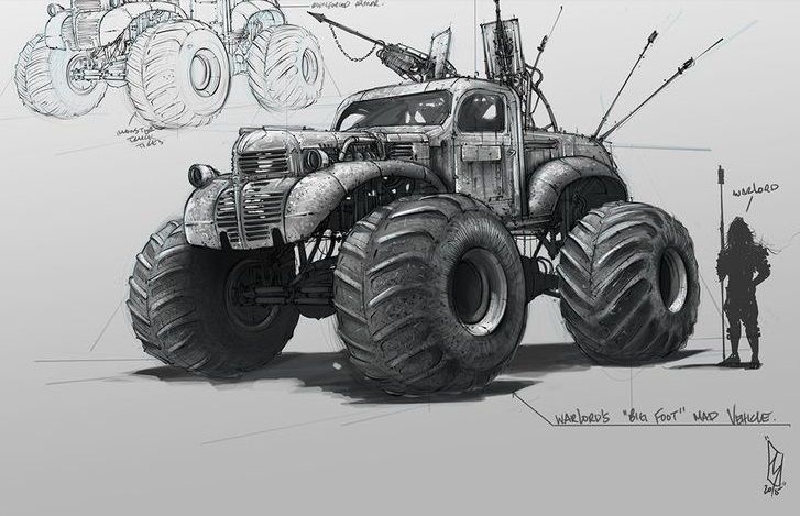 Автомобиль «Йети» (Bigfoot) рисунок