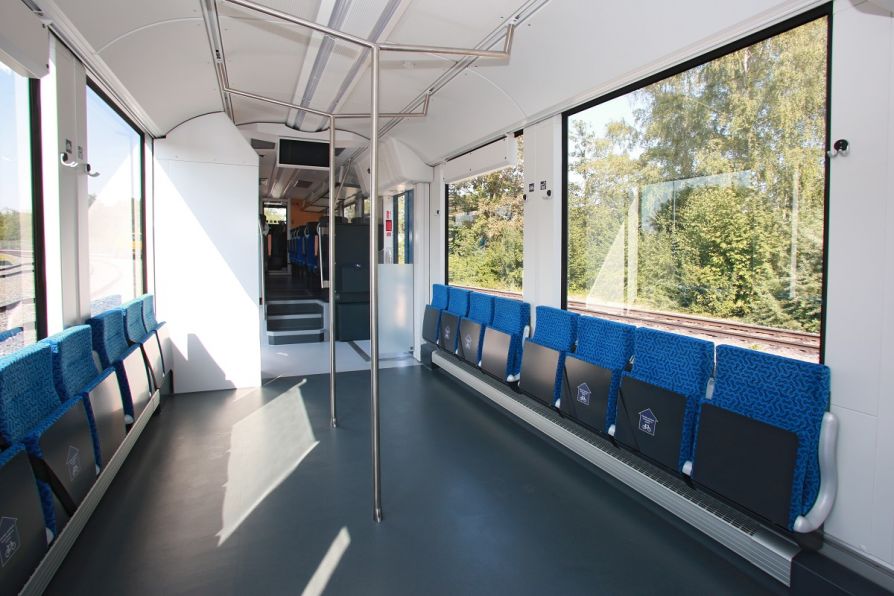 Интерьер водородного поезда Alstom Coradia iLint