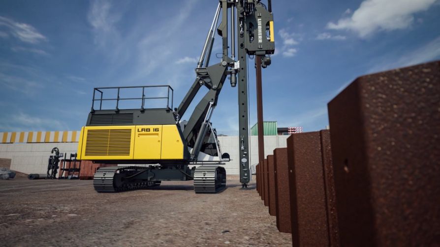Сваебойная буровая установка Liebherr LRB16 